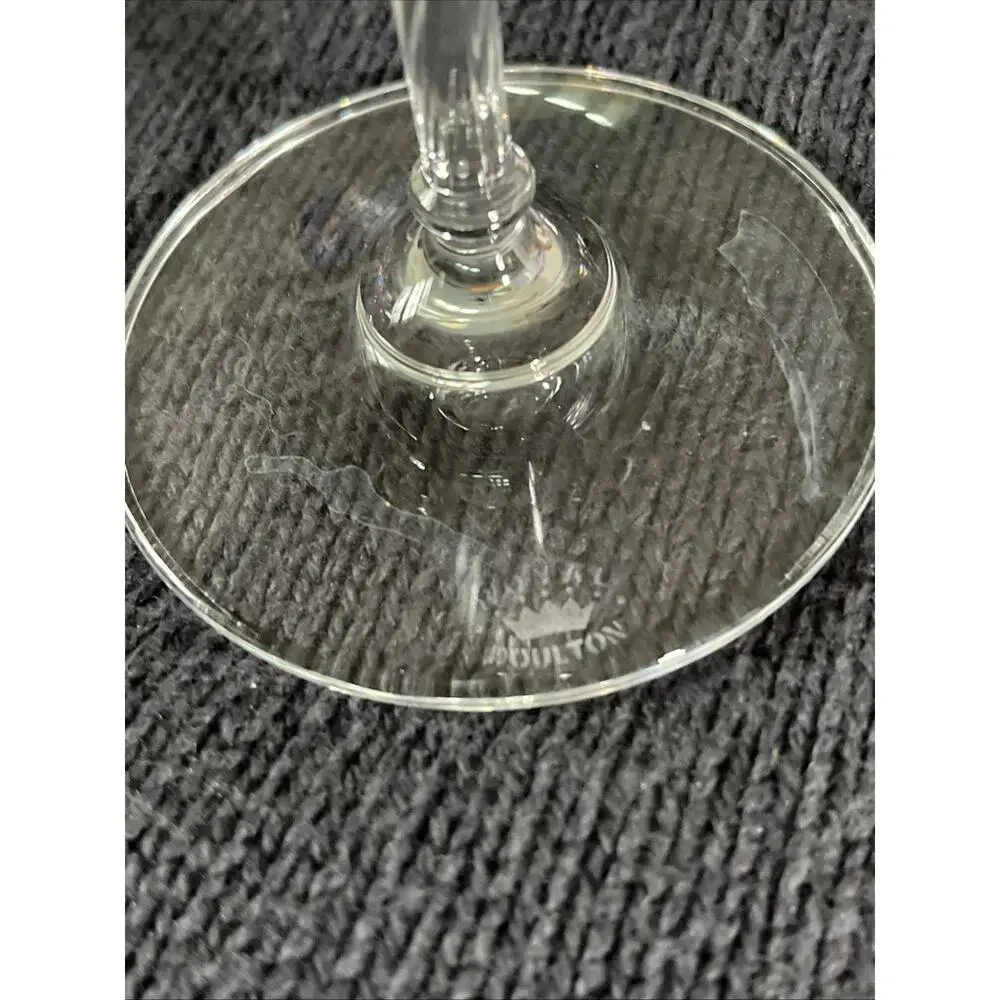 Royal Doulton Crystal Stemmed Candle Holder 7.5 Austria Vintage